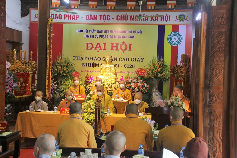 Đại hội Phật giáo quận Cầu Giấy (TP. Hà Nội) nhiệm kỳ 2021-2026