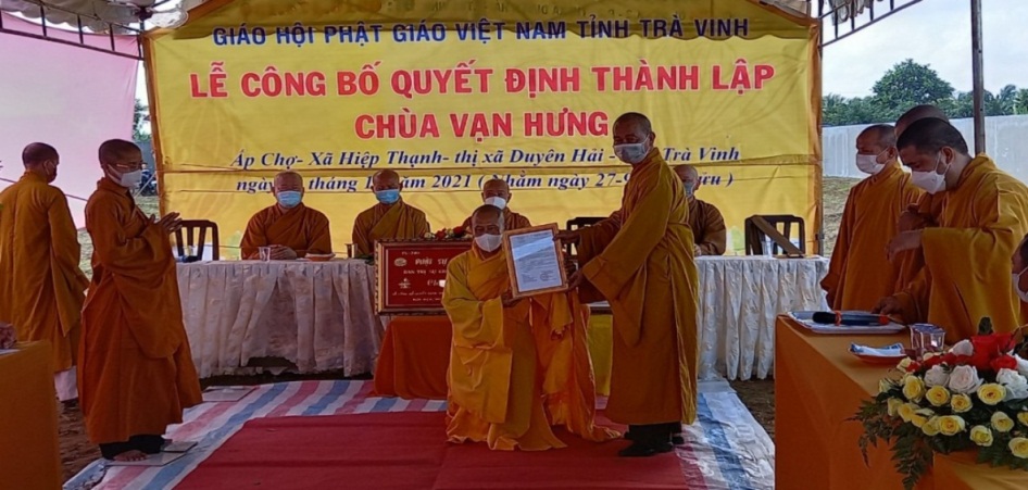 ban-tri-su-giao-hoi-phat-giao-viet-nam-tinh-tra-vinh-cong-bo-quyet-dinh-thanh-lap-chua-van-hung